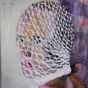 Net, 40 × 30 cm, olie acryl op doek